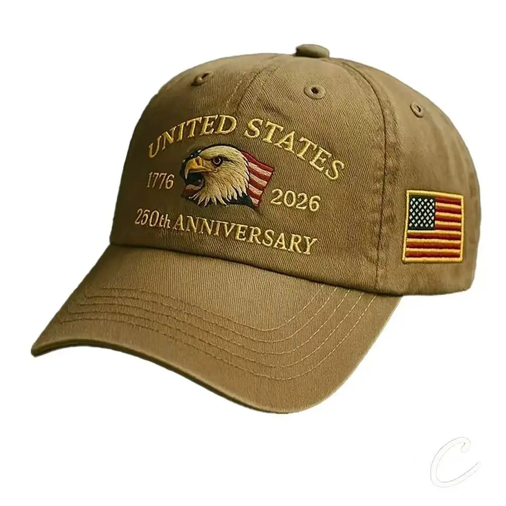 250th Anniversary Hat, USA Patriotic Baseball Caps, Eagle Embroidered Baseball Hats for Men /Women Cap
