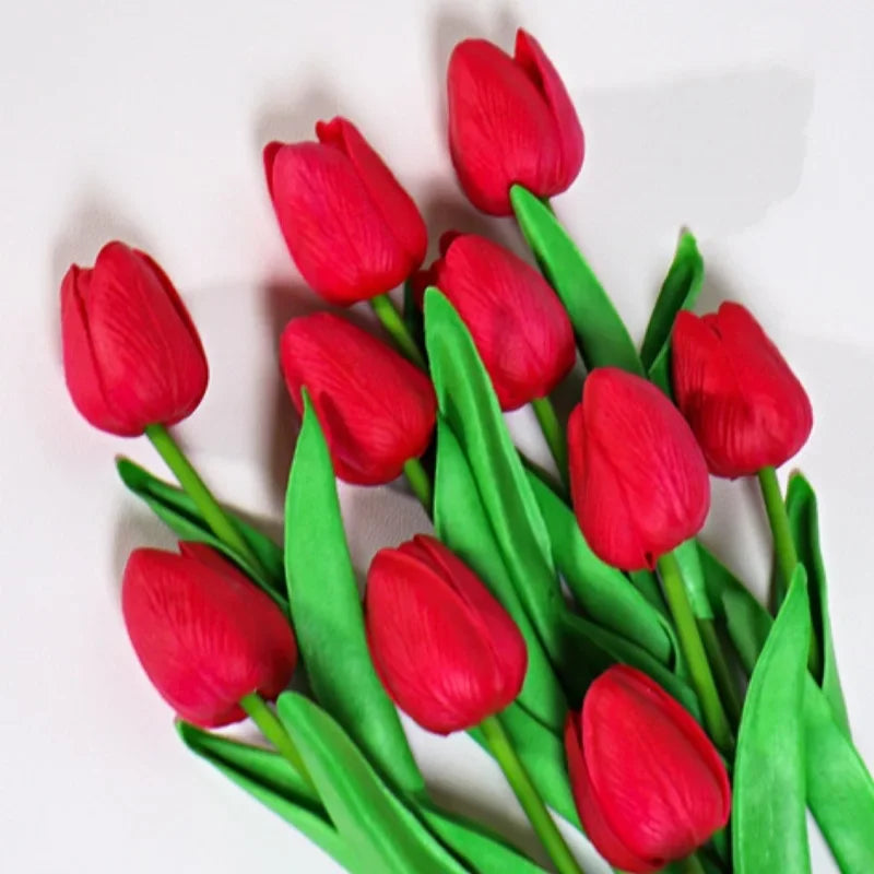 1/3/5PCS Tulips, Artificial but Real Touch Flowers. Tulip Bouquet Decor. Reuseable Tulips for Home, Easter and Special Days