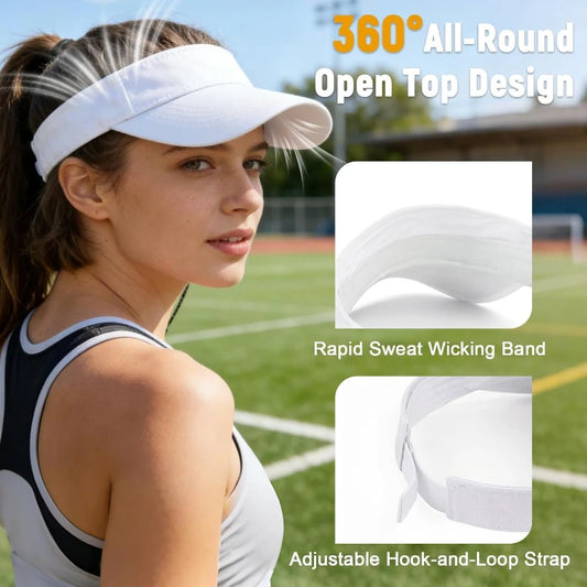 1pc Structured Brim Quick-Dry Sun Visor Hat for Women/me. Lightweight Sun Protection Sports Visor for outside activities