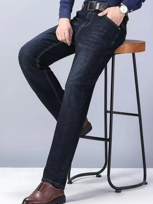 Mens Slim Fit Classic Skinny Jeans. Denim, Casual Street Style Pencil Jeans