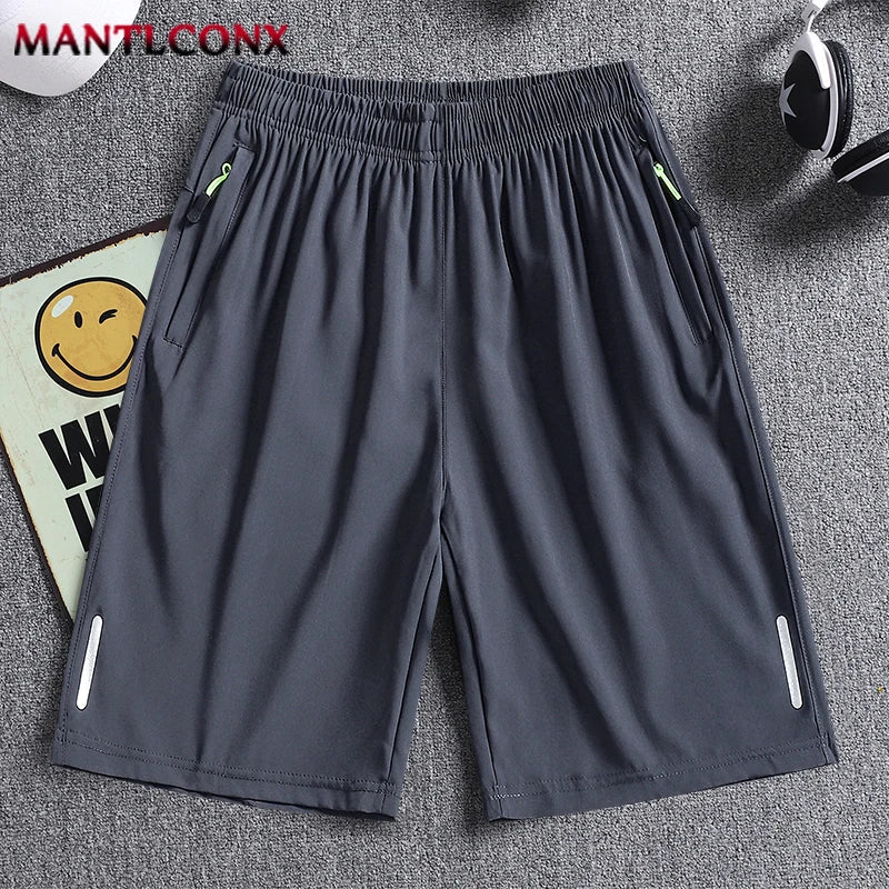 Summer Men's Shorts, Cool Sportswear, Running Shorts, Casual Bottoms for Fitness, Training, Jogging, Short Pants Men Black Gray