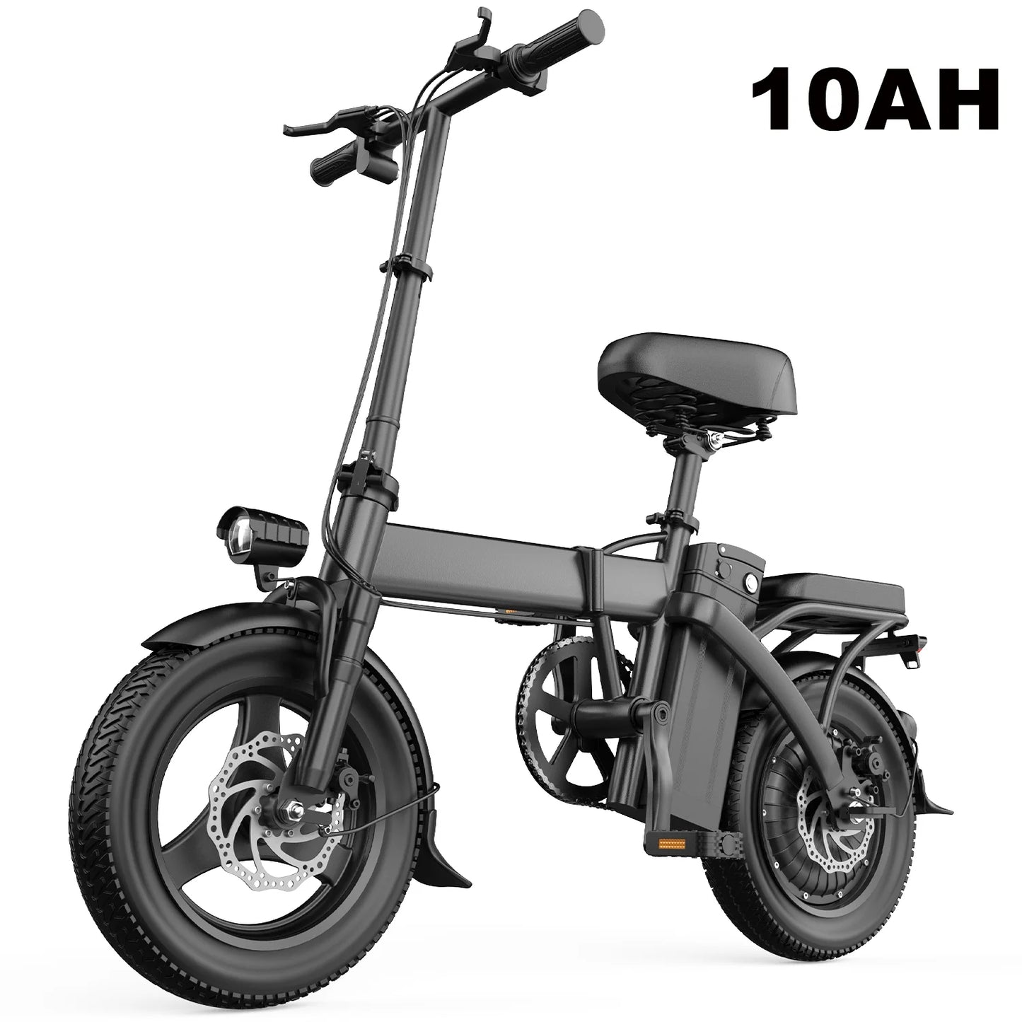 Adult Foldable E Bike LCD Display 14-inch Tire Electric Bicycle