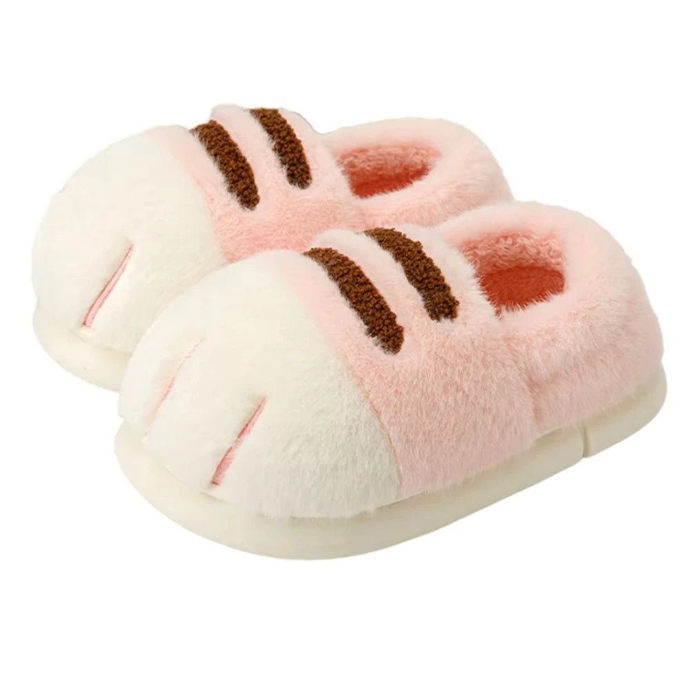 Adorable Kitty Claw Slippers for  Womens Lounging. Non Slip Furry and Warm, Fluffy Slides. OK Outdoor