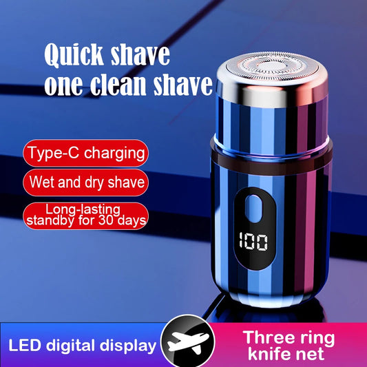 Mini Electric Shaver USB-C type.  Rechargeable,  Portable Shaver.  Waterproof,  Travel  or Home Cordless Shaver