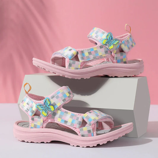 Summer Childrens Sandals , Baby Girls/Toddlers, Soft Non-slip Princess Shoes, Baby Cute, Pearl Princess .