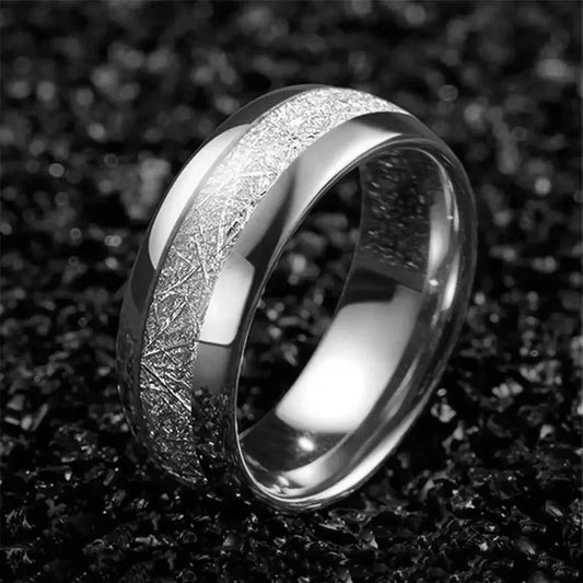 Charm Couple Rings. Romantic Women s Rhinestones CZ Rings Set with Trendy Mens Stainless Steel Rings Wedding Band Jewelry For Lovers Gift