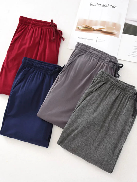 Men's Pajama Pants for Spring and Autum. Single-Piece Long Pants. Men's Casual Homewear