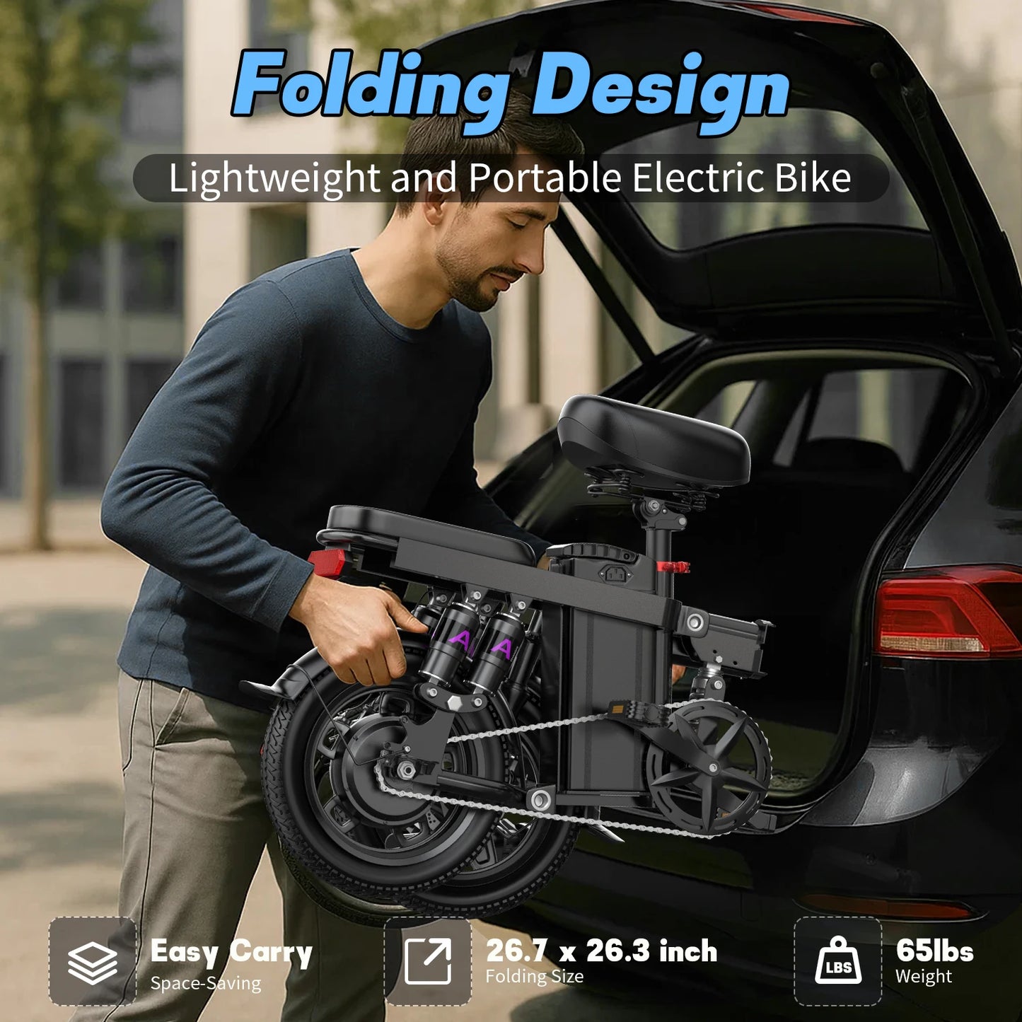 Electric Bike -Folding with Removable Battery