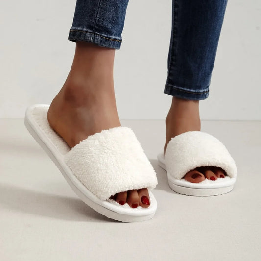 Four Seasons Women's Home Slides. Warm, Plush,  Comfortable,  and Lightweight.