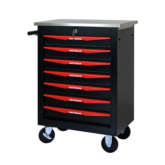 7 Drawer Rolling Tool Box Hardware Storage