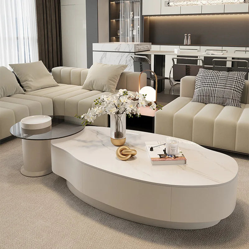 Standing Minimalist Side Table, Luxury Nordic, Space Saving Coffee Table, Salon Furniture