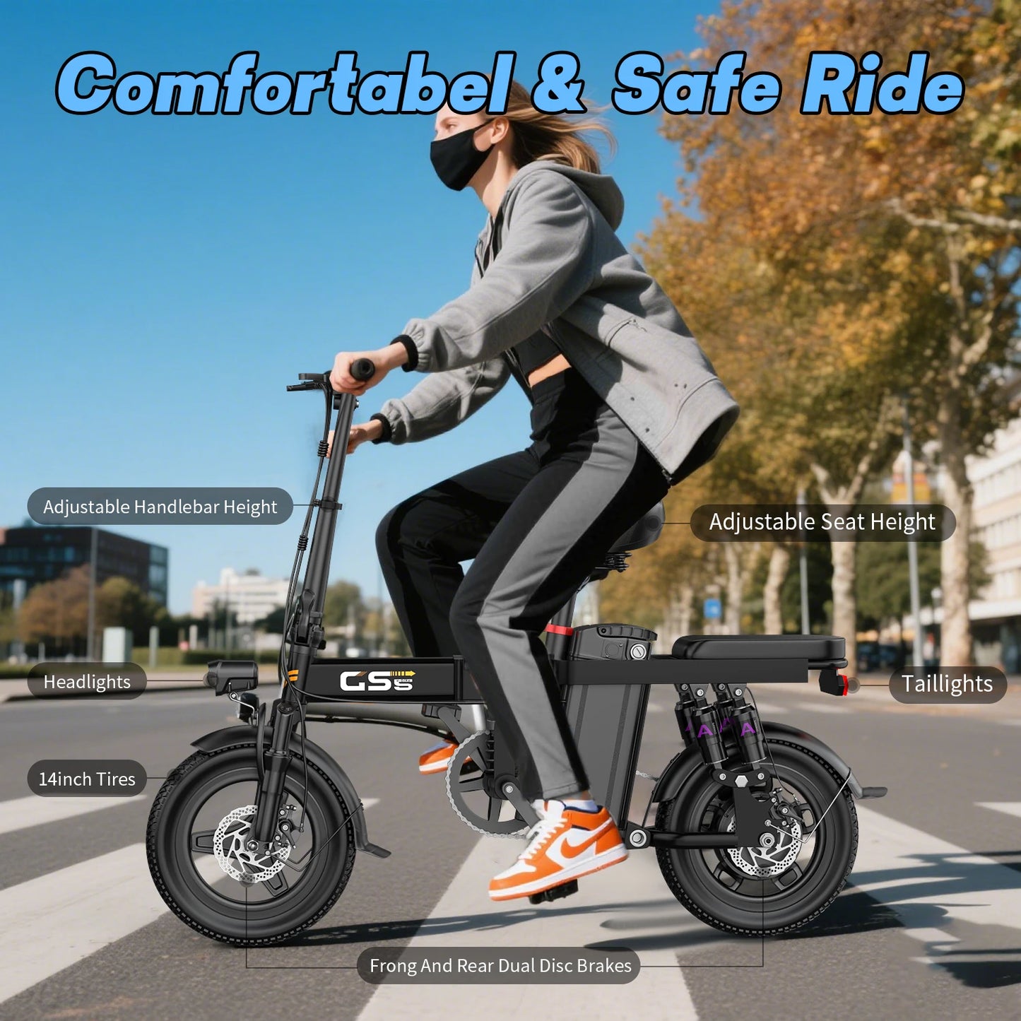 Electric Bike -Folding with Removable Battery