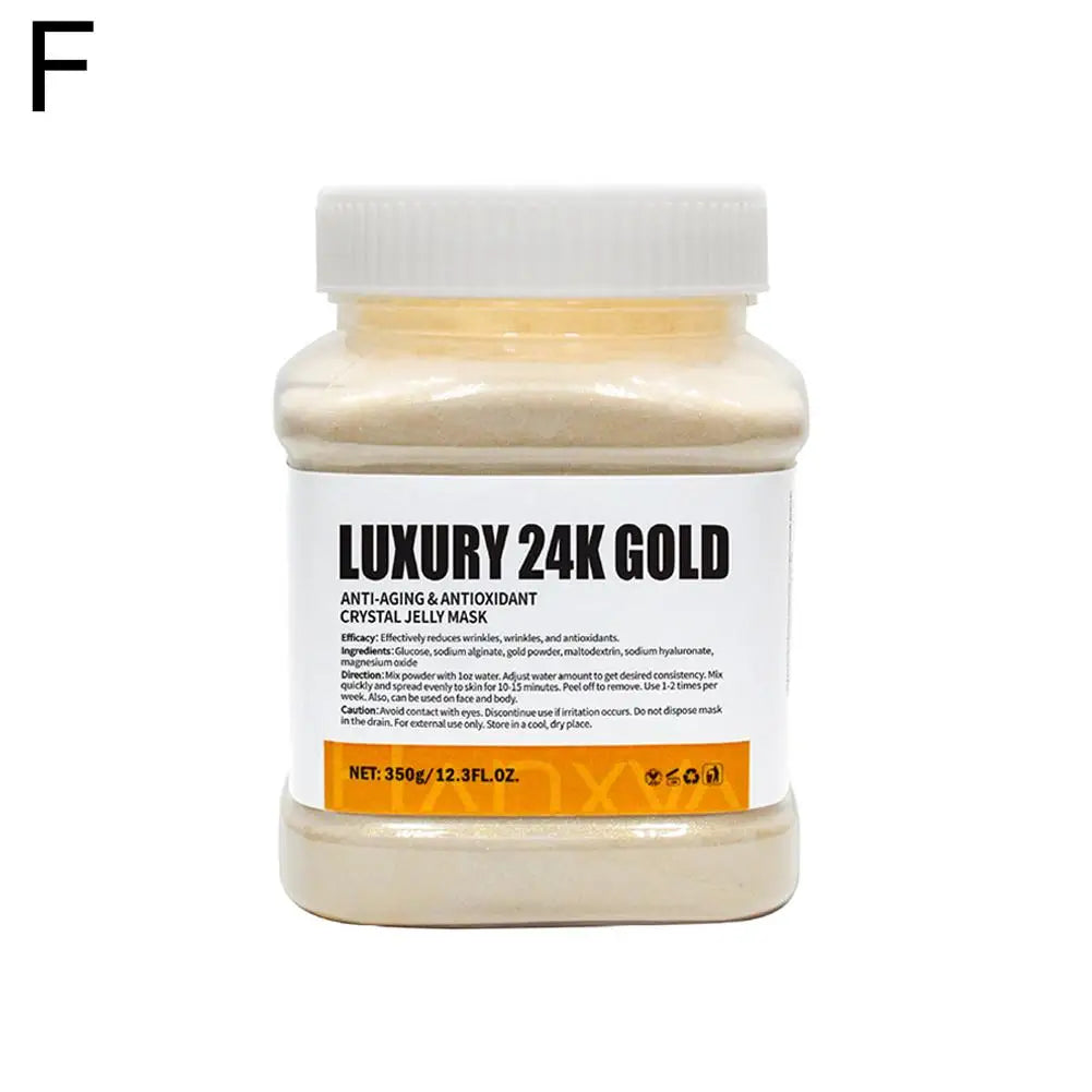 Gold Crystal Jelly Mask.   Powder with  Hydrating, Brightening and Moisturizing Facial Treatment for Glowing Skin Care Product