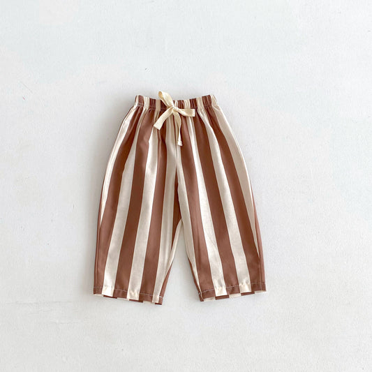 Striped Pants For Children, Summer Pants, 1-6Years Old Kids, Simple, Versatile Trousers, Outer Wear Trendy Mosquito Pants