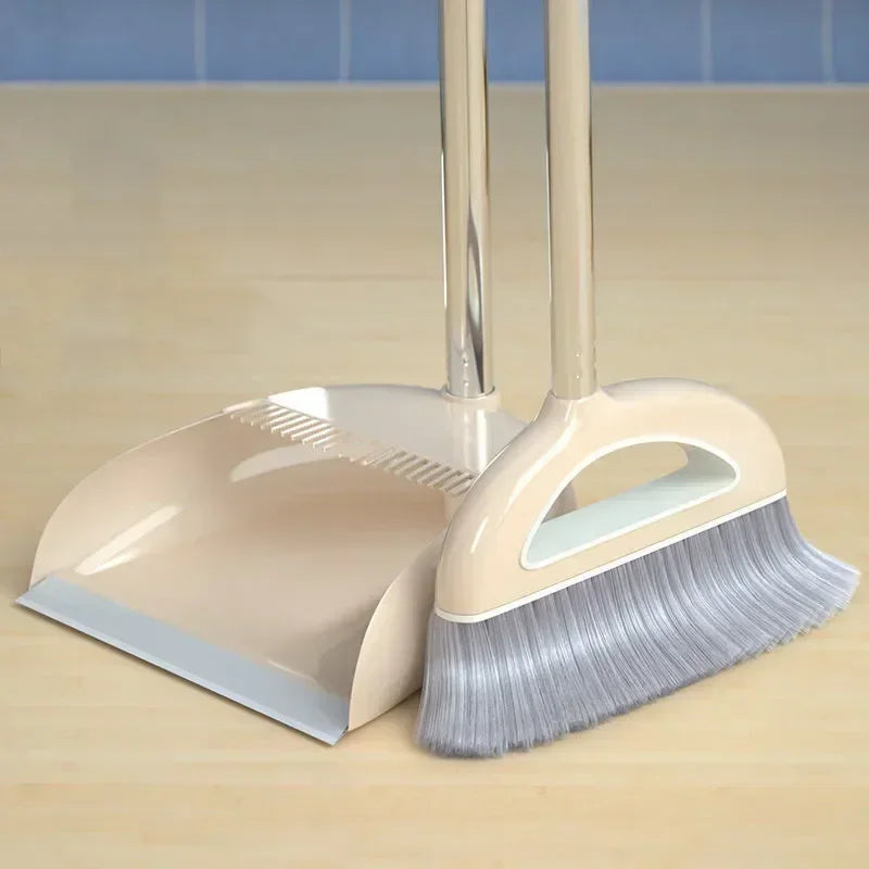 Sweeper/Wiper for Floors. Home Accessories Sweeping, Dust Brush, Multifunction Magic Broom and Plastic Dustpan Set.