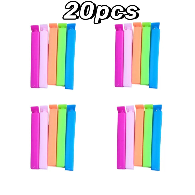 5-30pcs Colorful Sealing Clips. Moisture-Proof, Fresh-Keeping Snack Bag SealClamp s for any Bags (Reusable Kitchen Accessory)