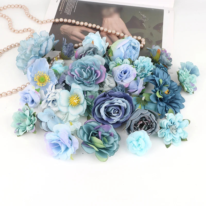 20Pcs Artificial Floating flower Curtain Wedding Couple Photo Decorations DIY Floral Design Craft Supplies Home Party Decor