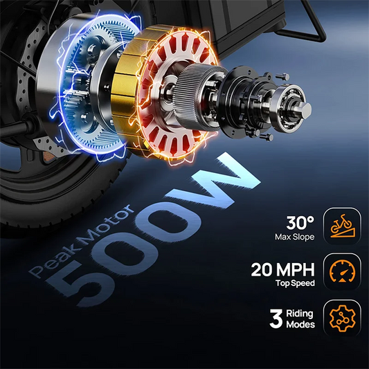14" Foldable Electric Bicycle with 3 Hours Charge Time