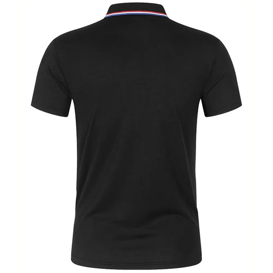 Sale on Men's Summer Casua, l Breathable, .Comfortable Polo Shirt. Solid Colors, High Quality Short Sleeve Shirt
