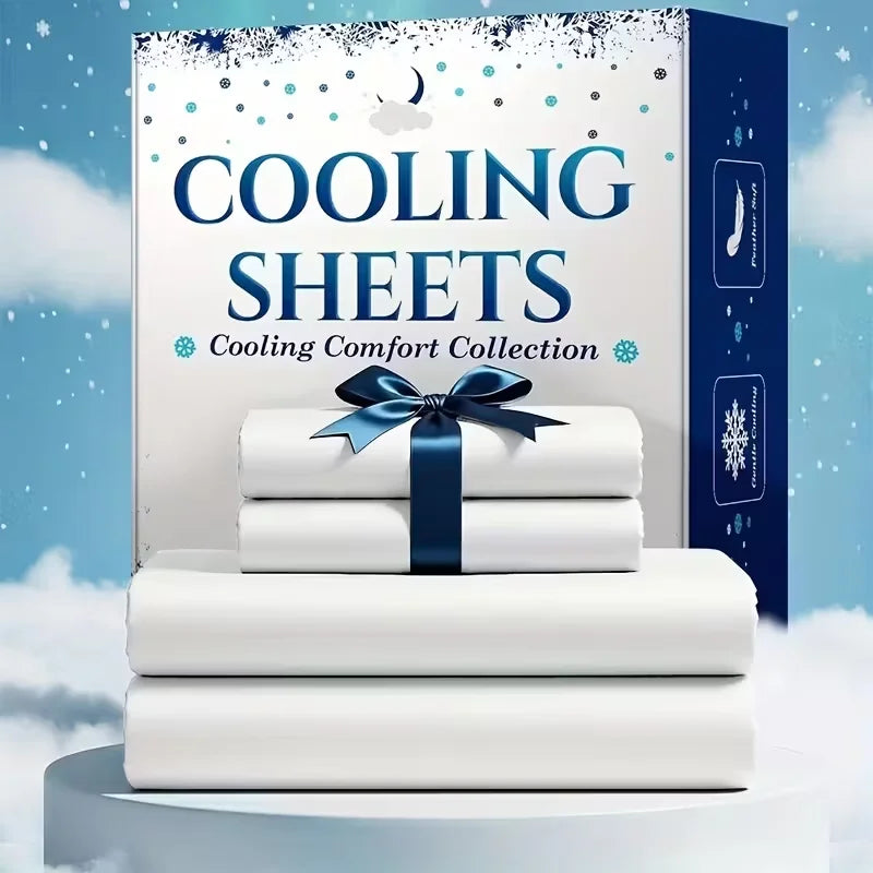 4pcs/6pcs Bamboo Cooling Queen Size Sheet Set - Childrens Bedding, Breathable And Comfortable - Fit for Hot Sleepers