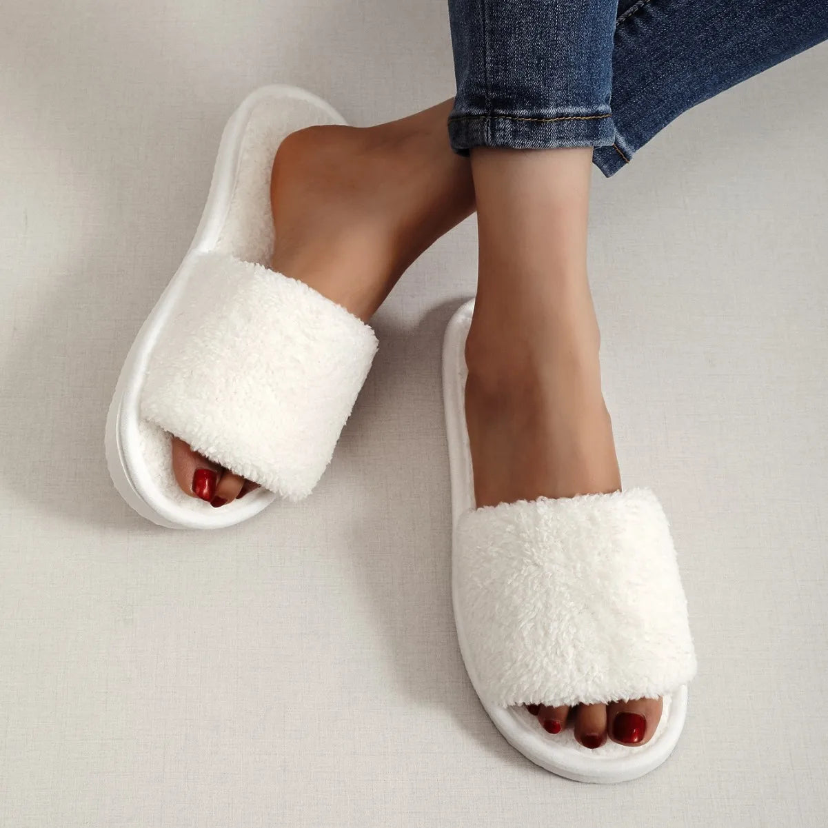 Four Seasons Women's Home Slides. Warm, Plush,  Comfortable,  and Lightweight.