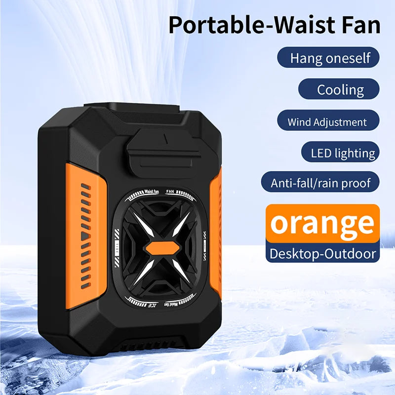Portable Waist Clip Fan 5000mAh USB Rechargeable Fan Powerful Air Cooler Outdoor Camping Waist Fan with Power Bank LED Light. Yellow/greenish has the most and orange about half. Better chances with the yellow/ish