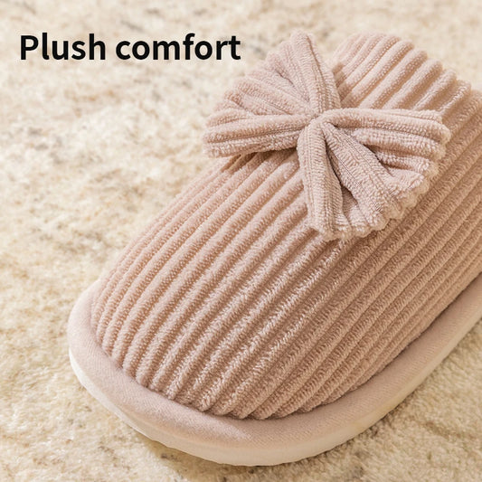 Women's Bow Slippers Fall/Winter/Spring. Lightweight and Comfortable, Soft and Warm  for  your Home.