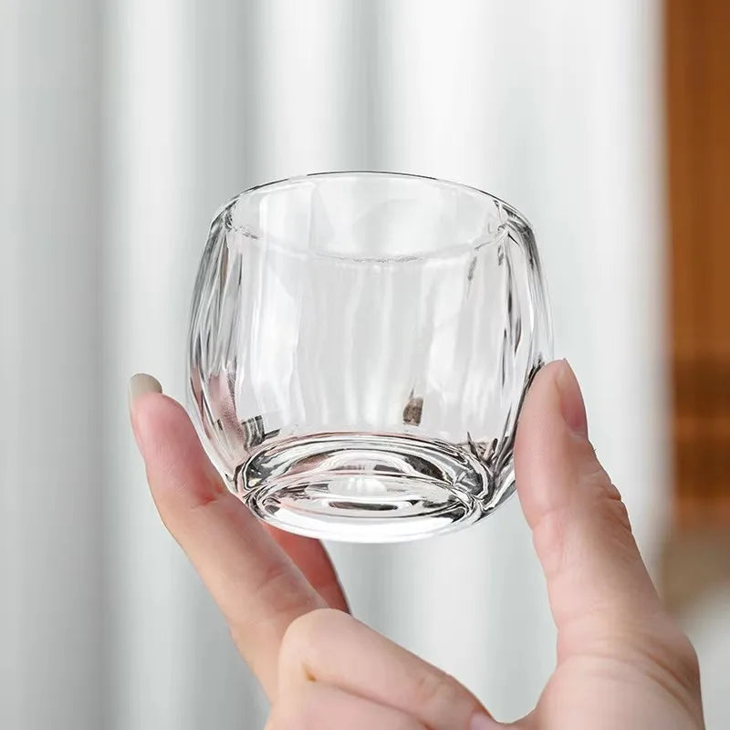 Crystal Glass Thickened Single Cup of High-grade Health Tea Cup 100ml or Shot Glass