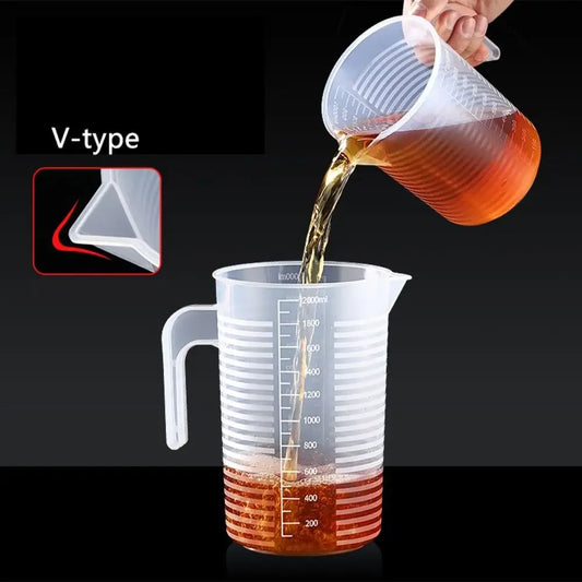 100-5000ml Thickened Plastic Measuring Cups, Food Grade Measuring and Measuring Cup Beaker