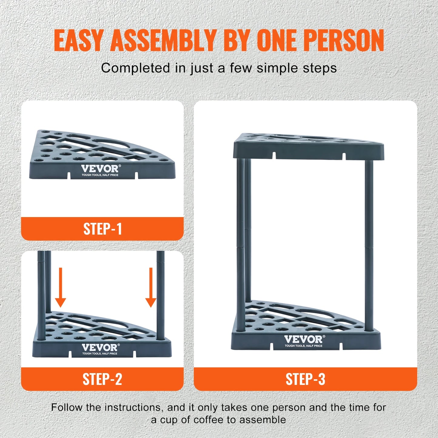 19 Slots Garden Tool Organizer
