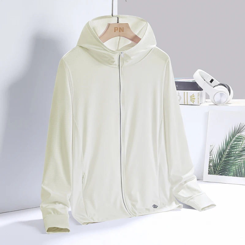 Unisex Summer, New UPF 50+ UV Sun Protection Hoodie Jacket,. Men and Womens Lightweight Hiking Outdoor Long Sleeve Sun Shirt/ Coat