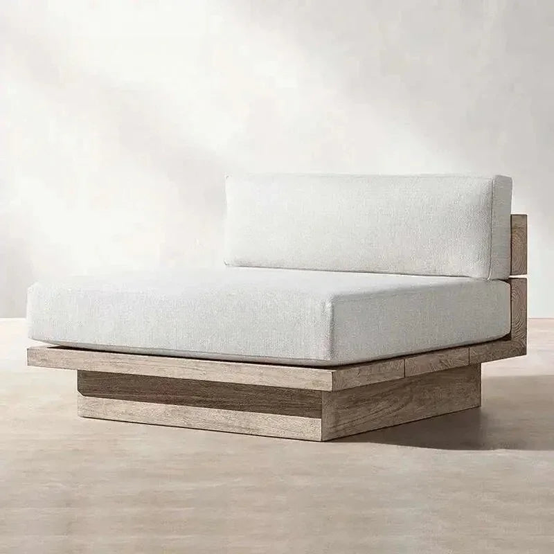 Japanese Style, Waterproof and Sunscreen Garden Sofa, Minimalist Designer, Modern Garden Sofa, Artistic Outdoor Furniture,