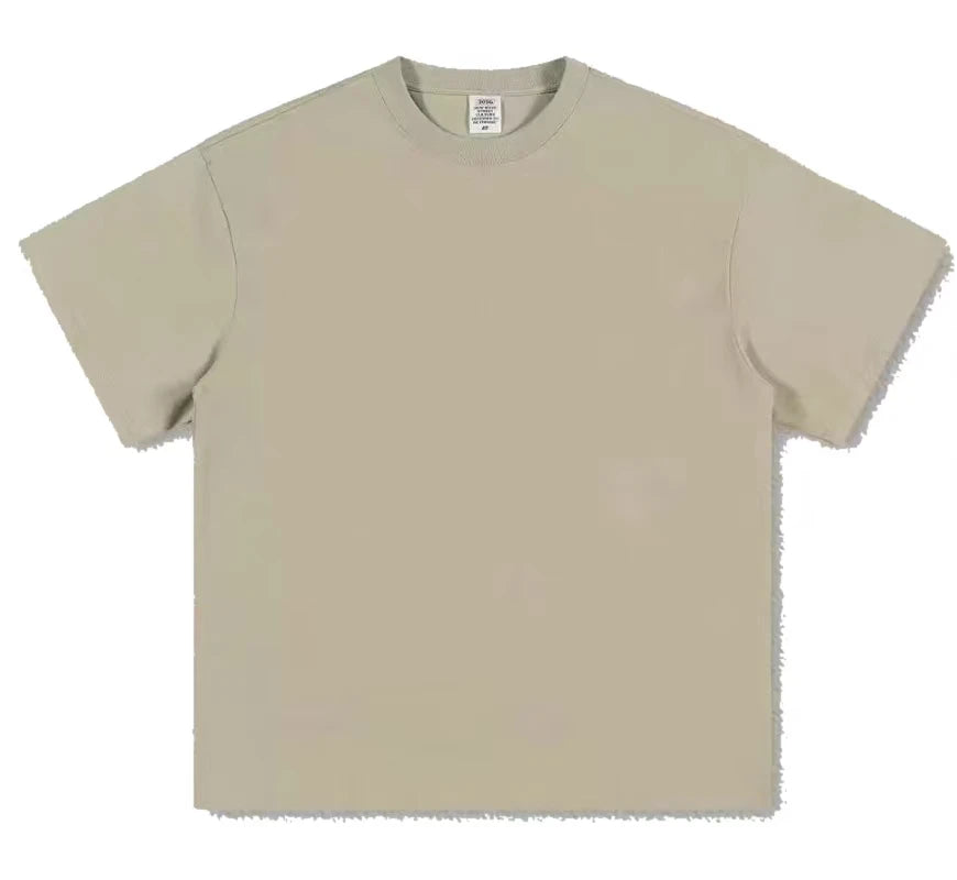 Black, White, COLORS, GSM 500g Heavy-duty Pure Cotton T-shirt, Thickened, Threaded, Round Neck,Short Sleeves,Half Sleeve Tees.