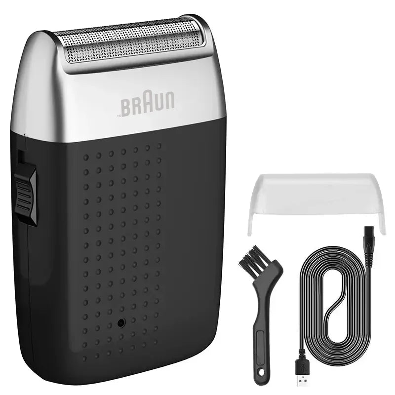 Original Fang BRAUN M1900 Electric Shaver For Men.  Beard Trimmer, Shaver,   Portable Hair Clipper,  Rechargeable Shaving Beard Machine