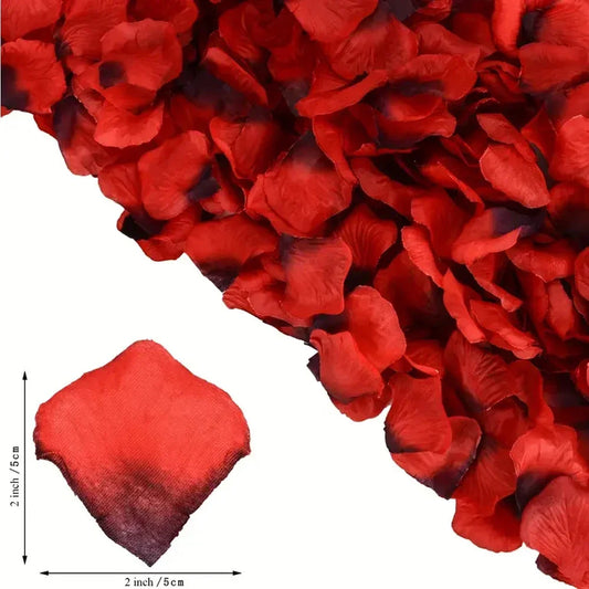 100-10000Pcs Top Colorful Artificial Fake Rose Petals Red White Gold Roses Petal Flowers . Romantic Wedding Party Valentines Decor, Etc.