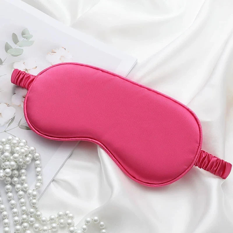 Soft Silk Sleep Mask for Eye Cover. 100% Blackout, Zero Eye Pressure, Blindfold with Adjustable Strap, Travel Eye Covers. BLUE and BLACK are gone. PINK has he most availability
