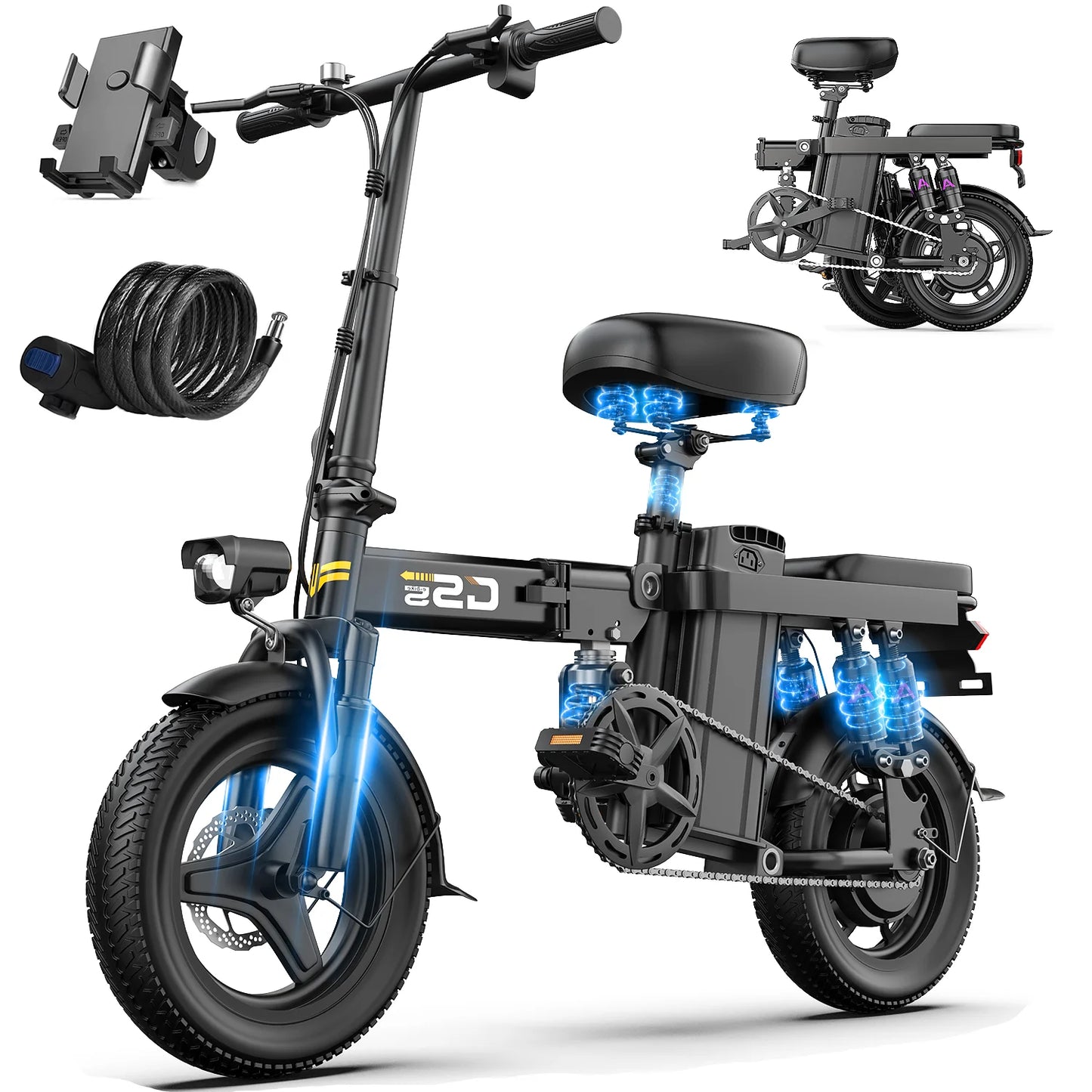 Electric Bike -Folding with Removable Battery