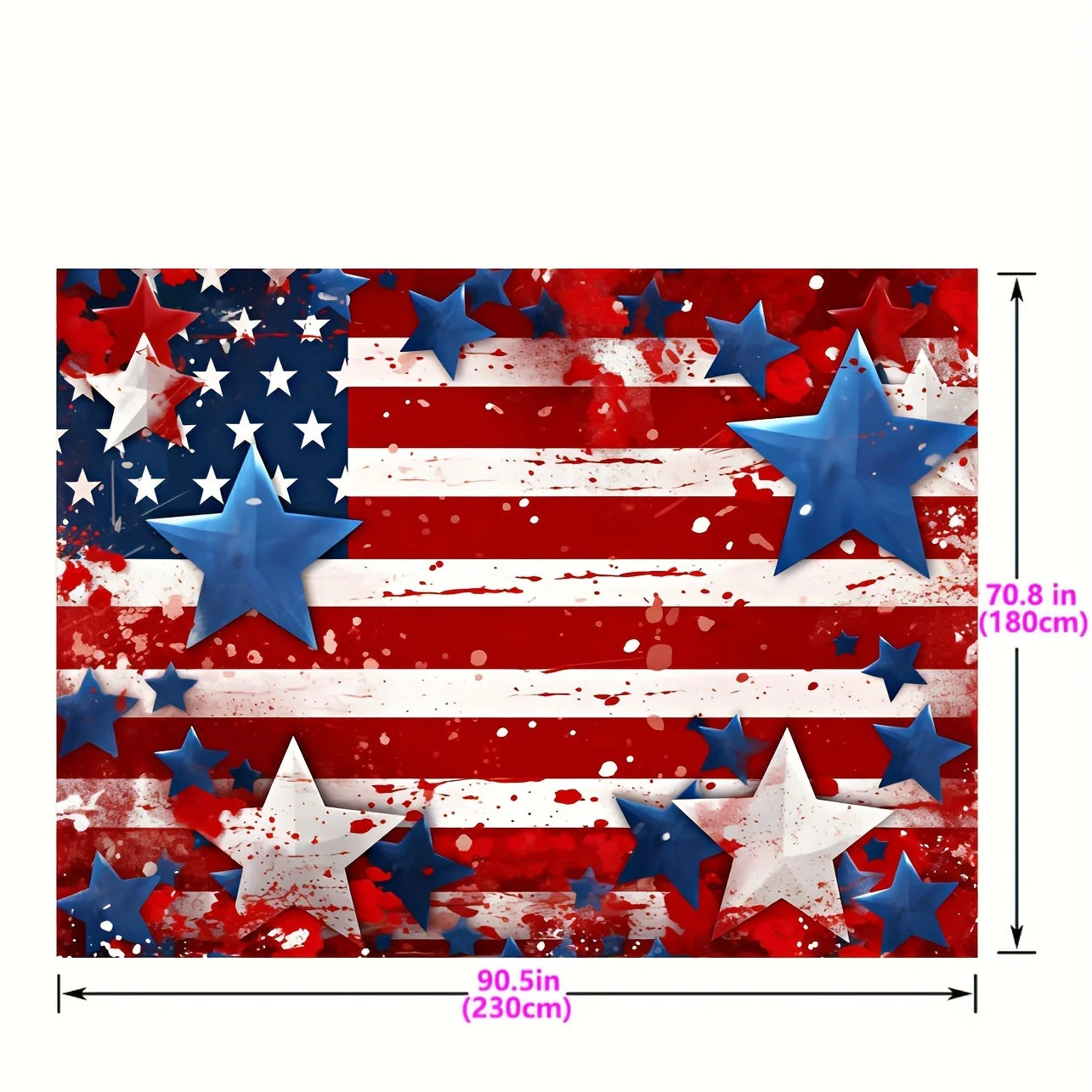 American flag background cloth,Patriotic Day partys photo background,Patriotic National Day banner