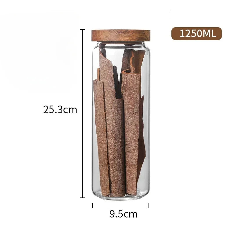 1pc Wooden Lids for Glass Organizers. Kitchen use or wherever you Prefer.