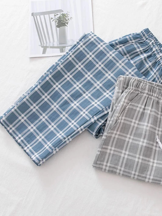 Men's Pajama Pants, Spring and Autumn Thin Trousers for Casual Summer. Large Sizes and Loose for Home or Outside