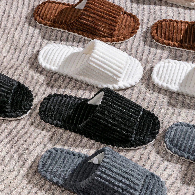 Men's open Toed Slippers for Autumn and Winter.   Also Indoor Anti -slip,  Breathable Bedroom  Slippers. Small sizes possible for Women!