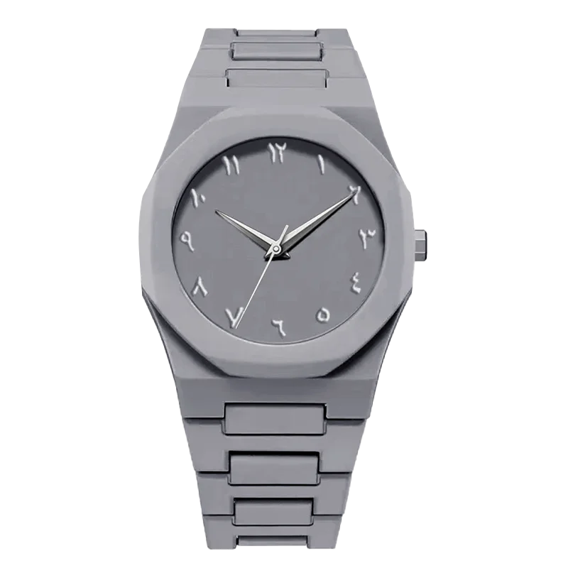 Mens watch, Quartz, clean contemporary style. Better picture in images. Black watch with Black lettering is really low in stock. Several other choices.