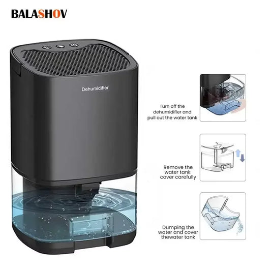 Air Dehumidifier,  Portable Mute Moisture Absorbers . Air Dryer For Home, Bedroom, Office ,Kitchen, and Deodorizer Dryer EU/US plug.