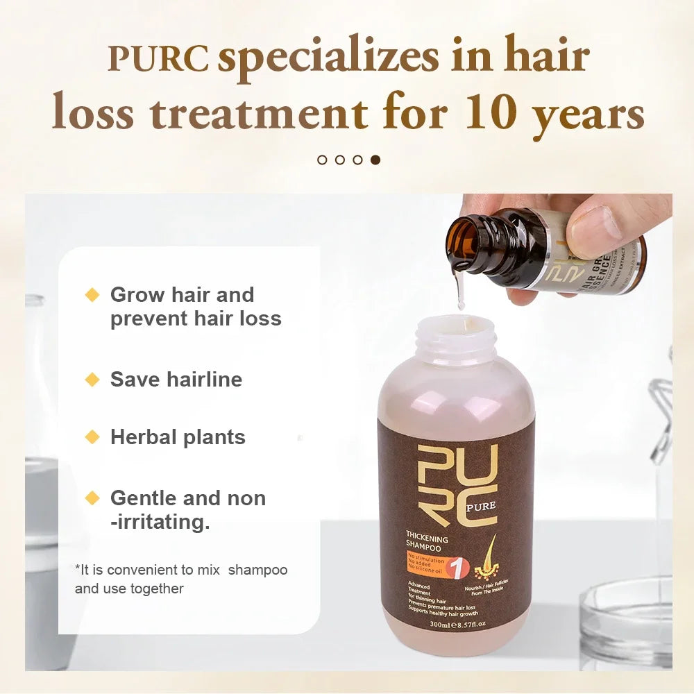 Ginger Hair Spray, Root Strengthening Oil, Nourishing & Repairing Serum, Hair Care Products Set for Men and Women