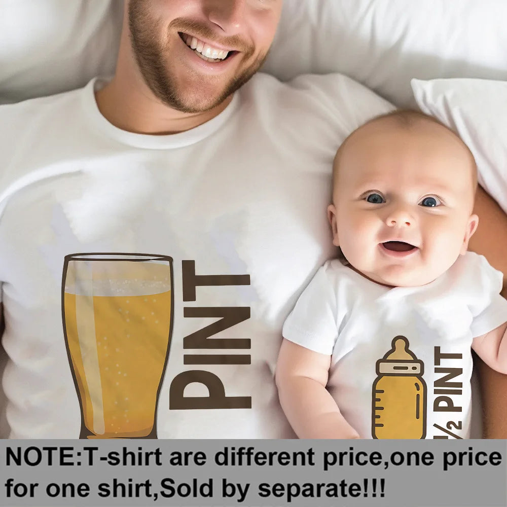 Matching Father/ Son, Father/ daughter Shirts . Pint and Half Pint Matching Dad and Baby Clothes Father's Day Gifts