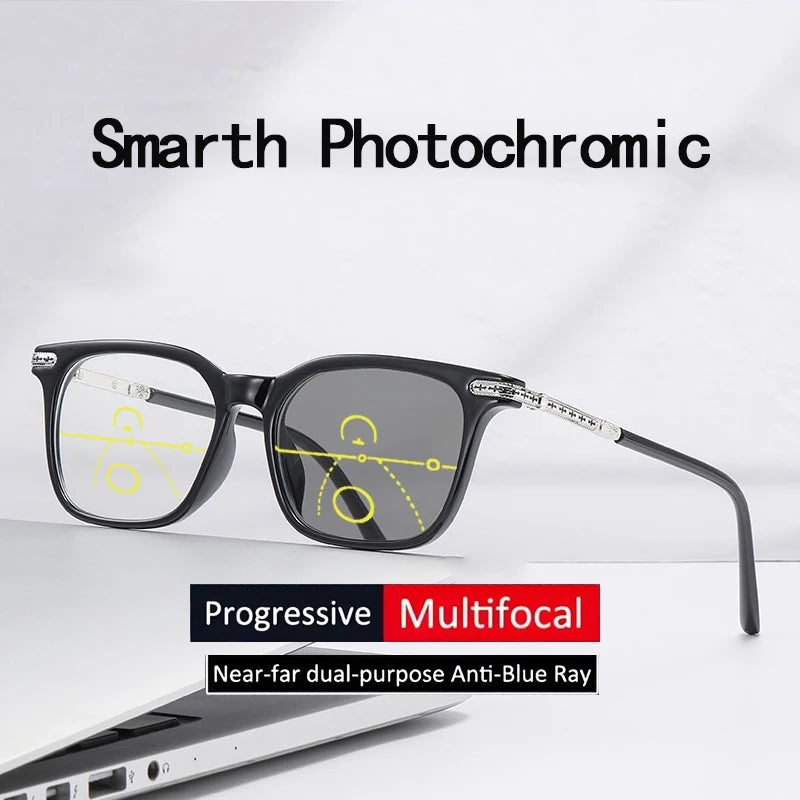 Near And Far Use Bifocal, Progressive, Anti-glare, Photochromic Glasses With Blue Light Protection 6160. Only Black Frames has ONE prescription all gone. EVERTHING Else is just waiting for you.