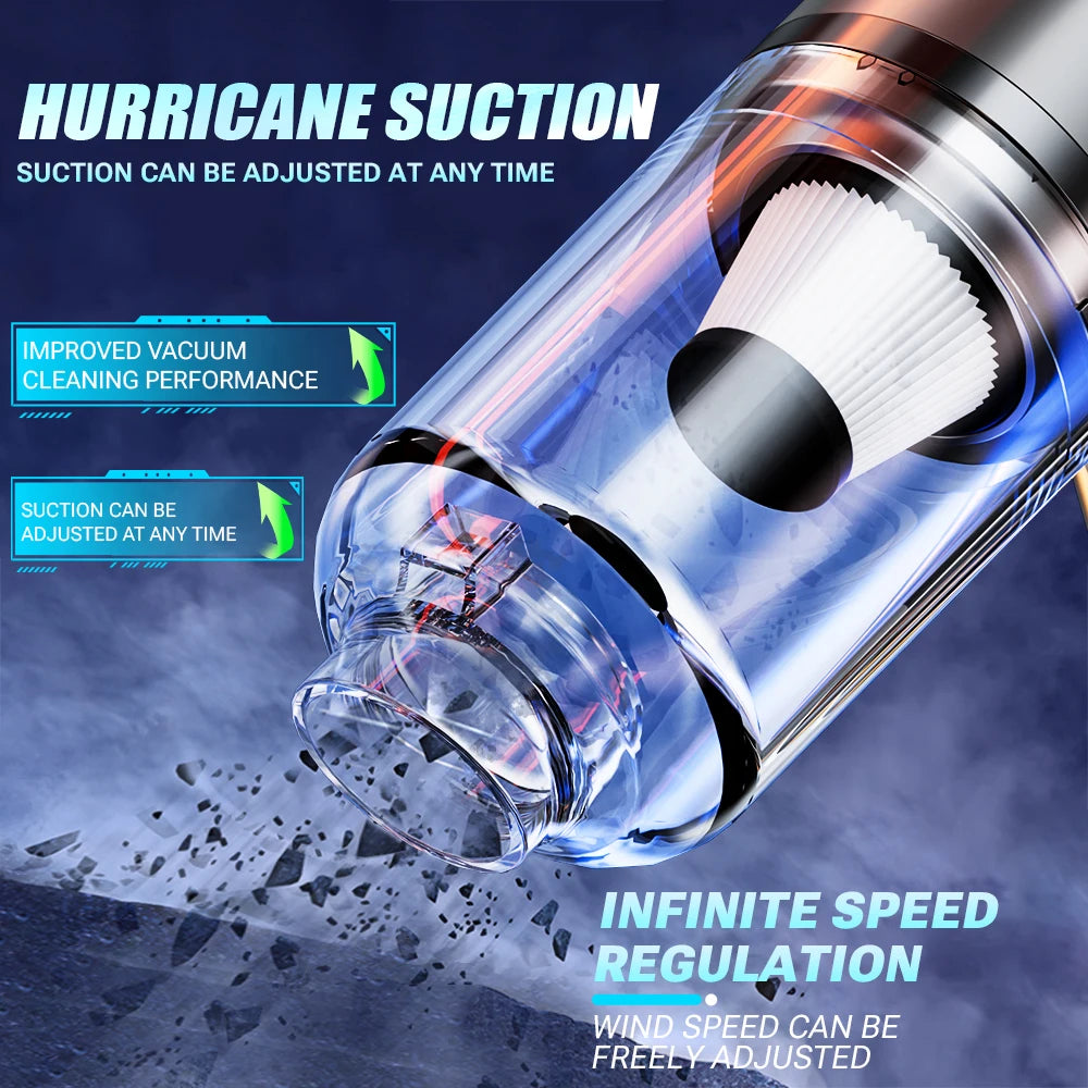 SZUK Car Vacuum Cleaner Powerful Handheld Blower Mini Portable Vacuum Cleaner for Home Appliance Car Cleaner Cleaning Machine