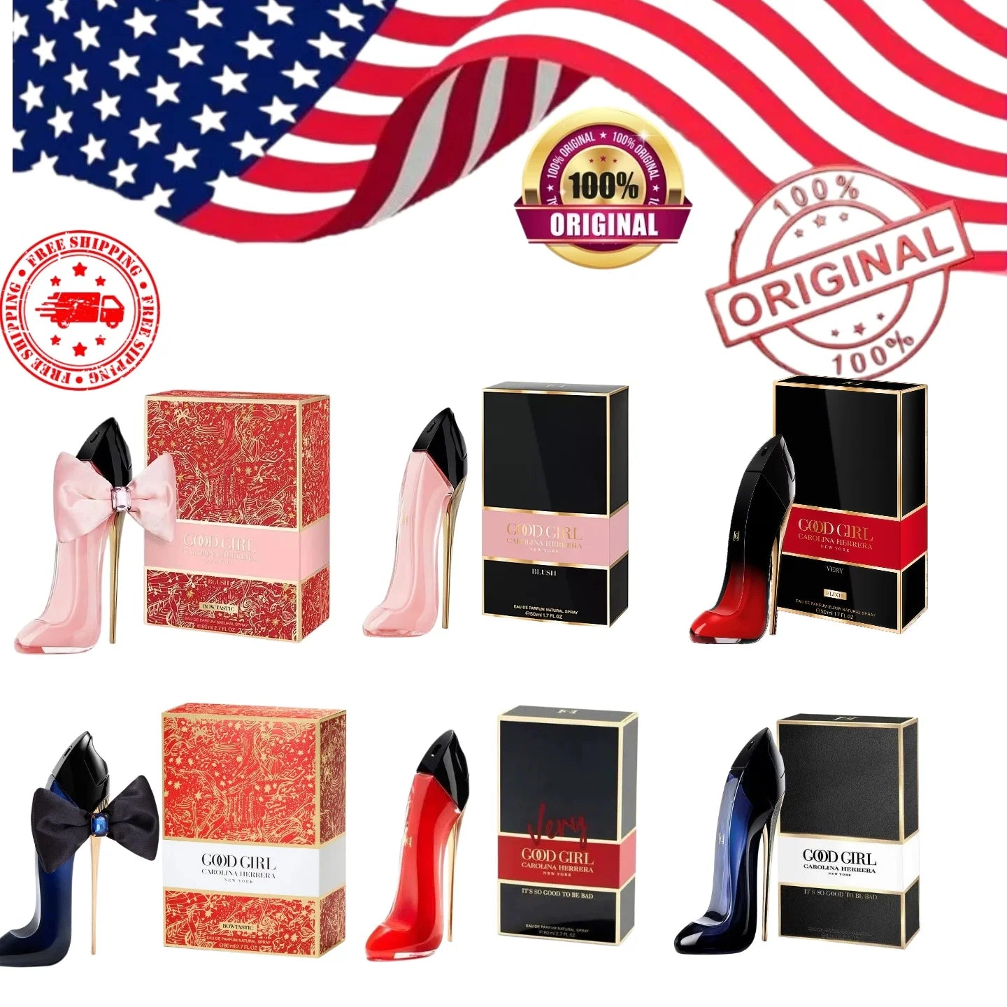 Carolina Herrera Women's Collection with Blush and Bow - Very Good Girl A very good MOTHERS DAY  gift