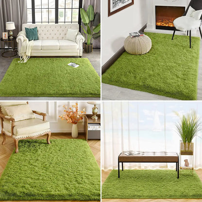 Fluffy Rugs for Bedroom Fuzzy Area Rugs for Living Room, and Soft Kids Carpet .  Non Slip Rugs for Hardwood Floors