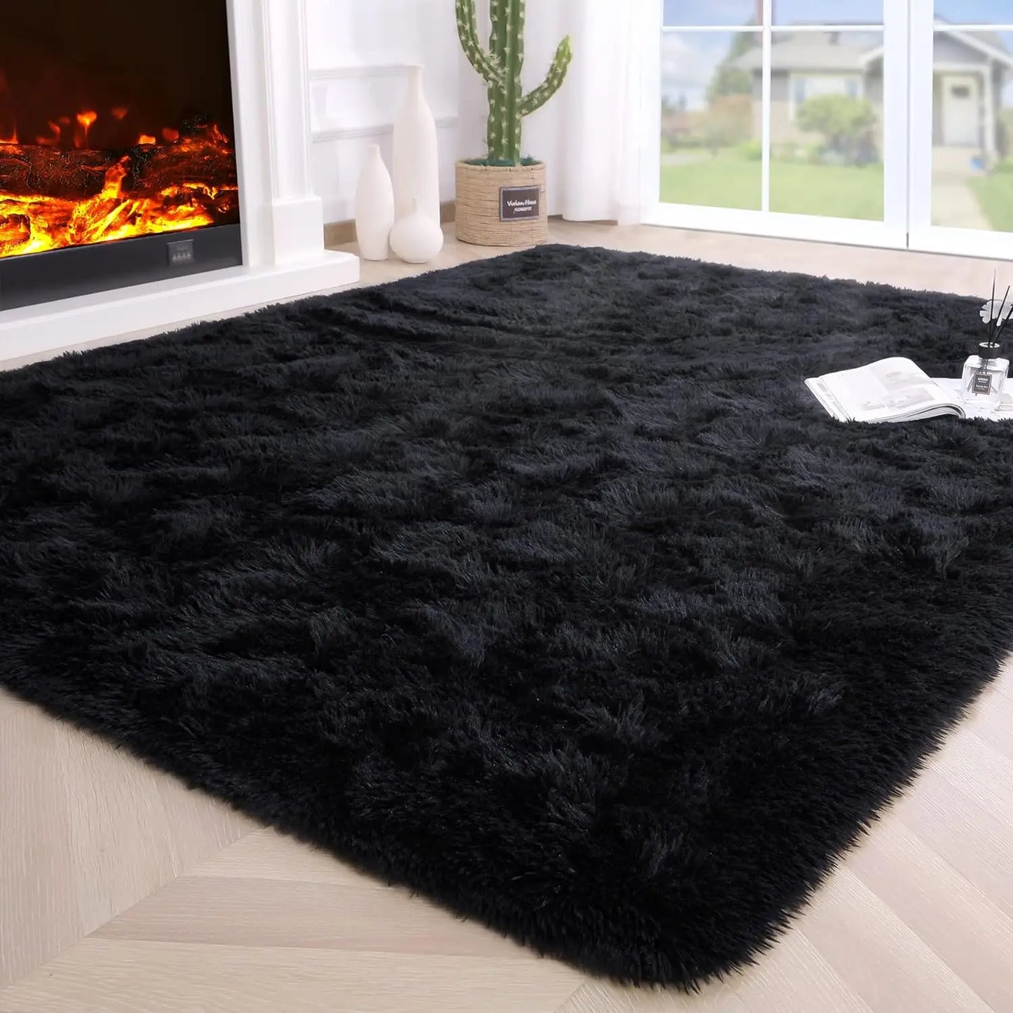 Fluffy Rugs for Bedroom Fuzzy Area Rugs for Living Room, and Soft Kids Carpet .  Non Slip Rugs for Hardwood Floors
